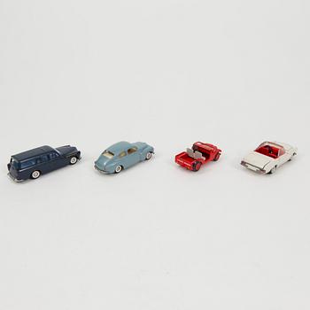 Seven Tekno vehicles from the 1960s.