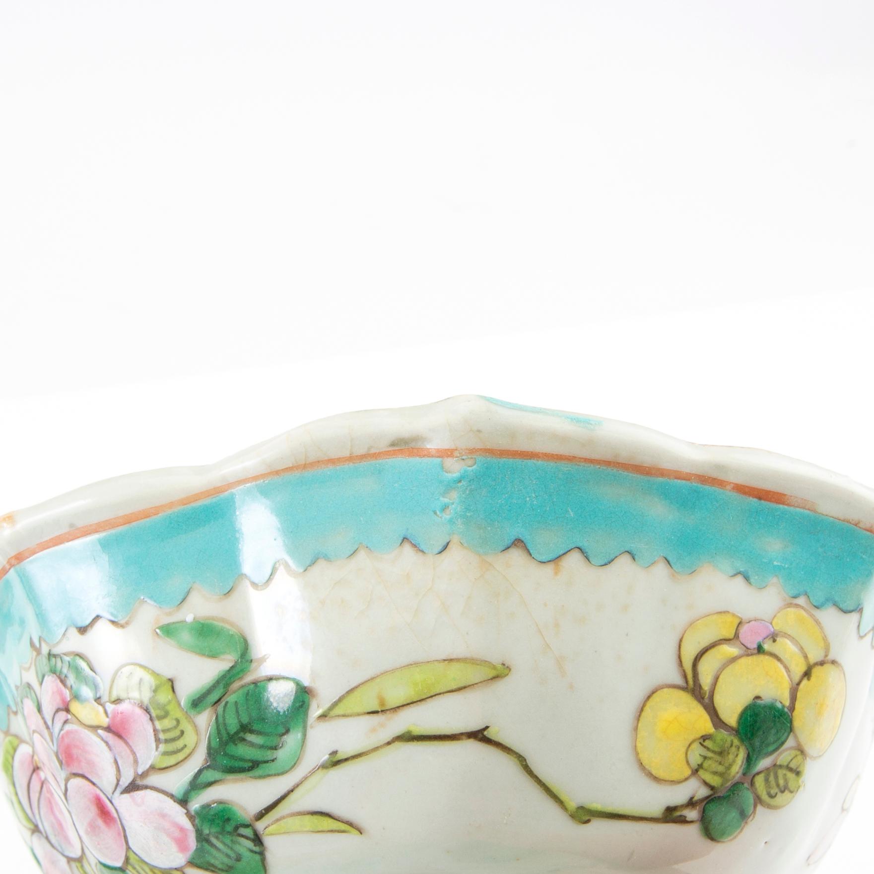 Two enamelled Chinese bowls, early 20th century.