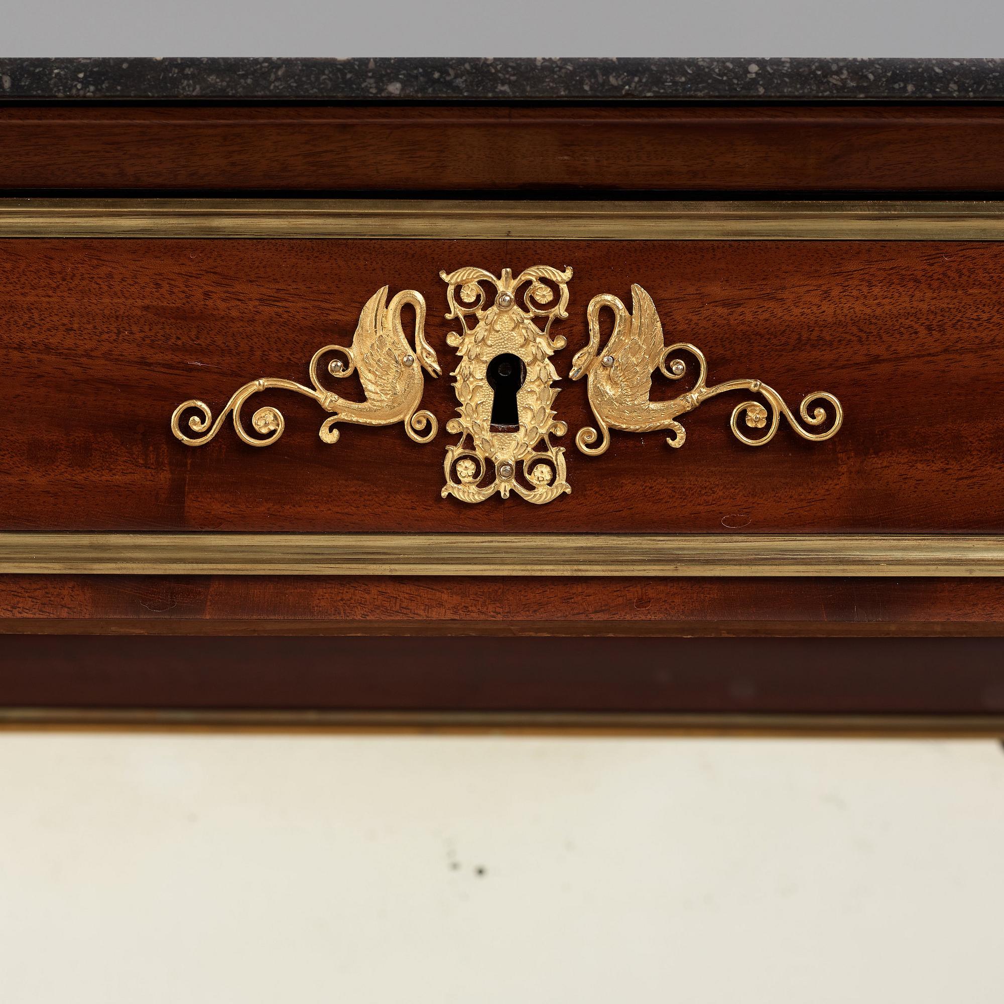 Console desserte, in the manner of Bernard Molitor (1755–1833), France, Empire, beginning of the 19th century.