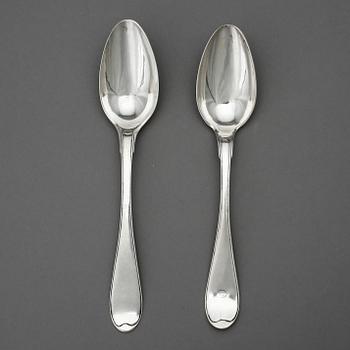 SKEDAR, 2 stycken, silver, Nils Limnelius, Stockholm 1804-1813. Total vikt ca 120 gram.