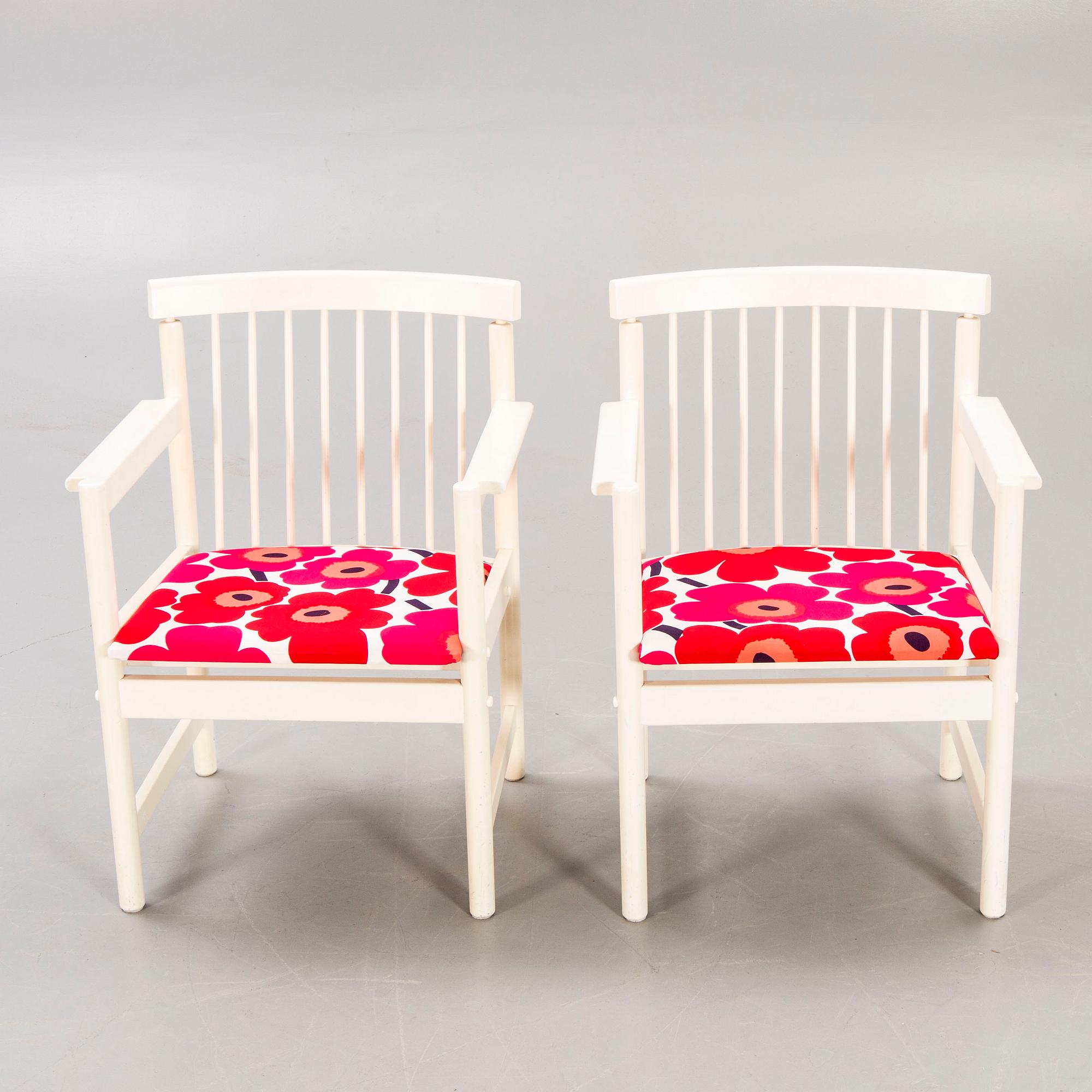 Armchairs, a pair of Sotka Lahti Finland 1960s.
