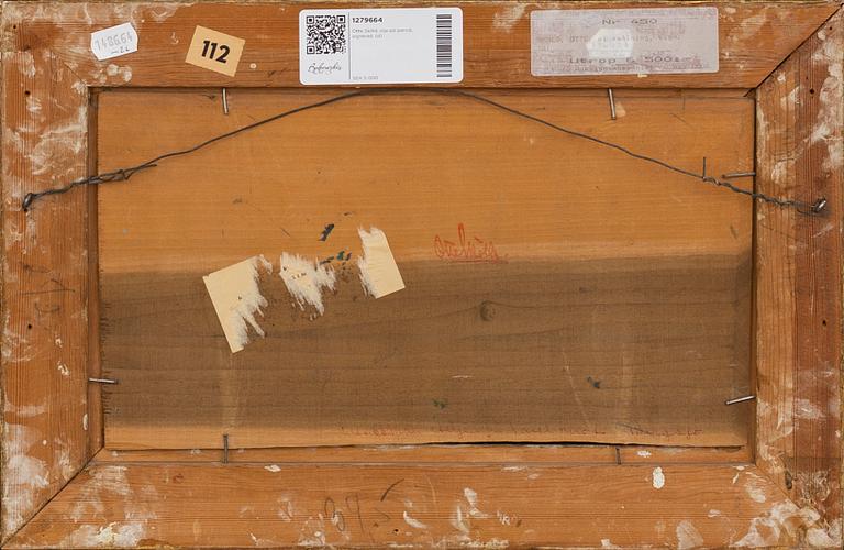 Otte Sköld, a signed oil on board.