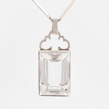 PER EMILSON, pendant silver with rock crystal.