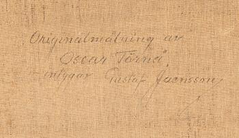 OSCAR TÖRNÅ, oil on canvas, signed and dated.