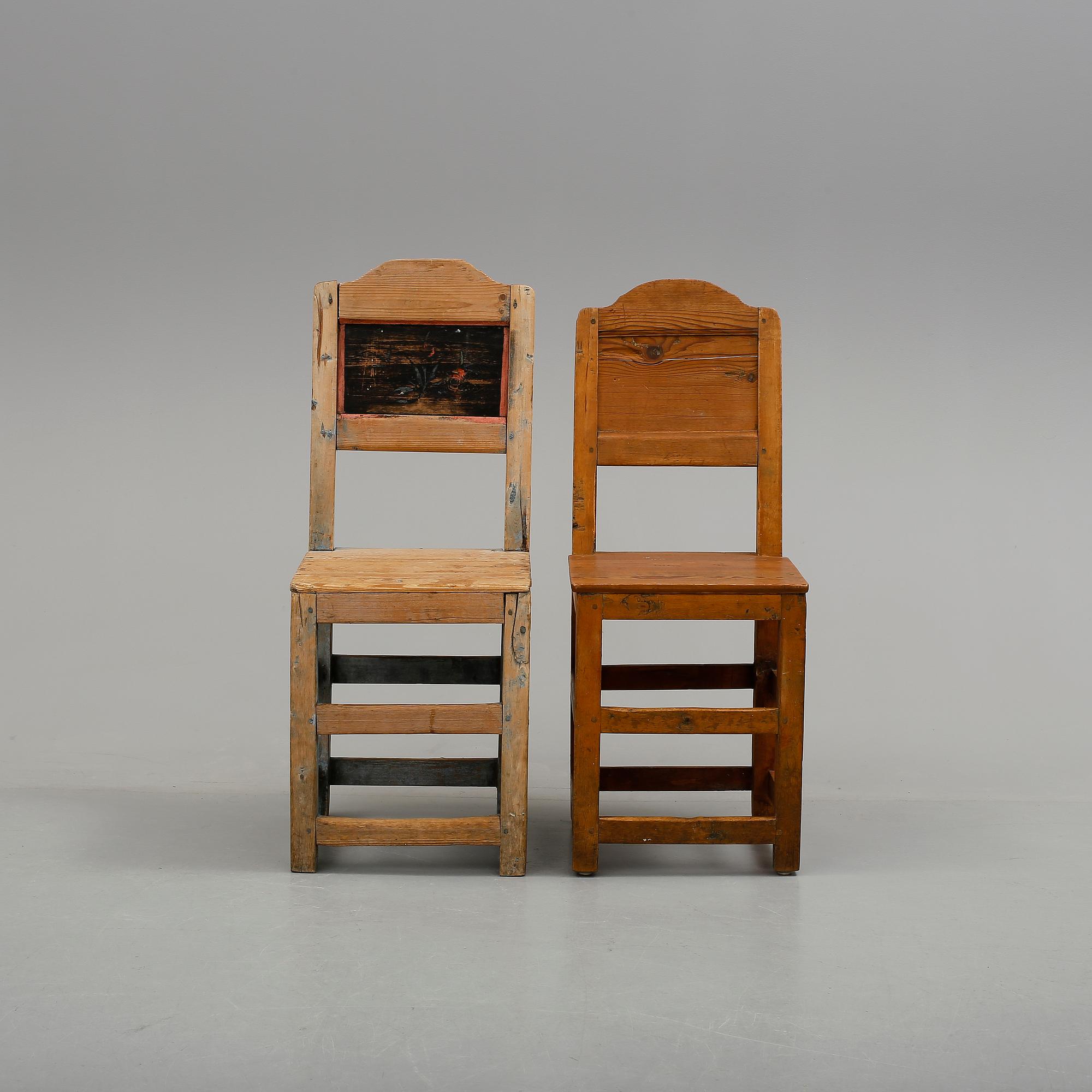 STOLAR, 2 st, allmoge, 17/1800-tal.