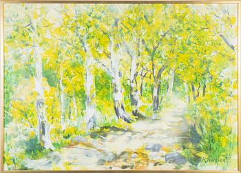 Leif Kander, oil on canvas, signed and dated -81.