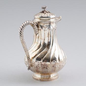 KAFFEKANNA, silver, Odiot a Paris, efter 1838. Vikt ca 669 gram.