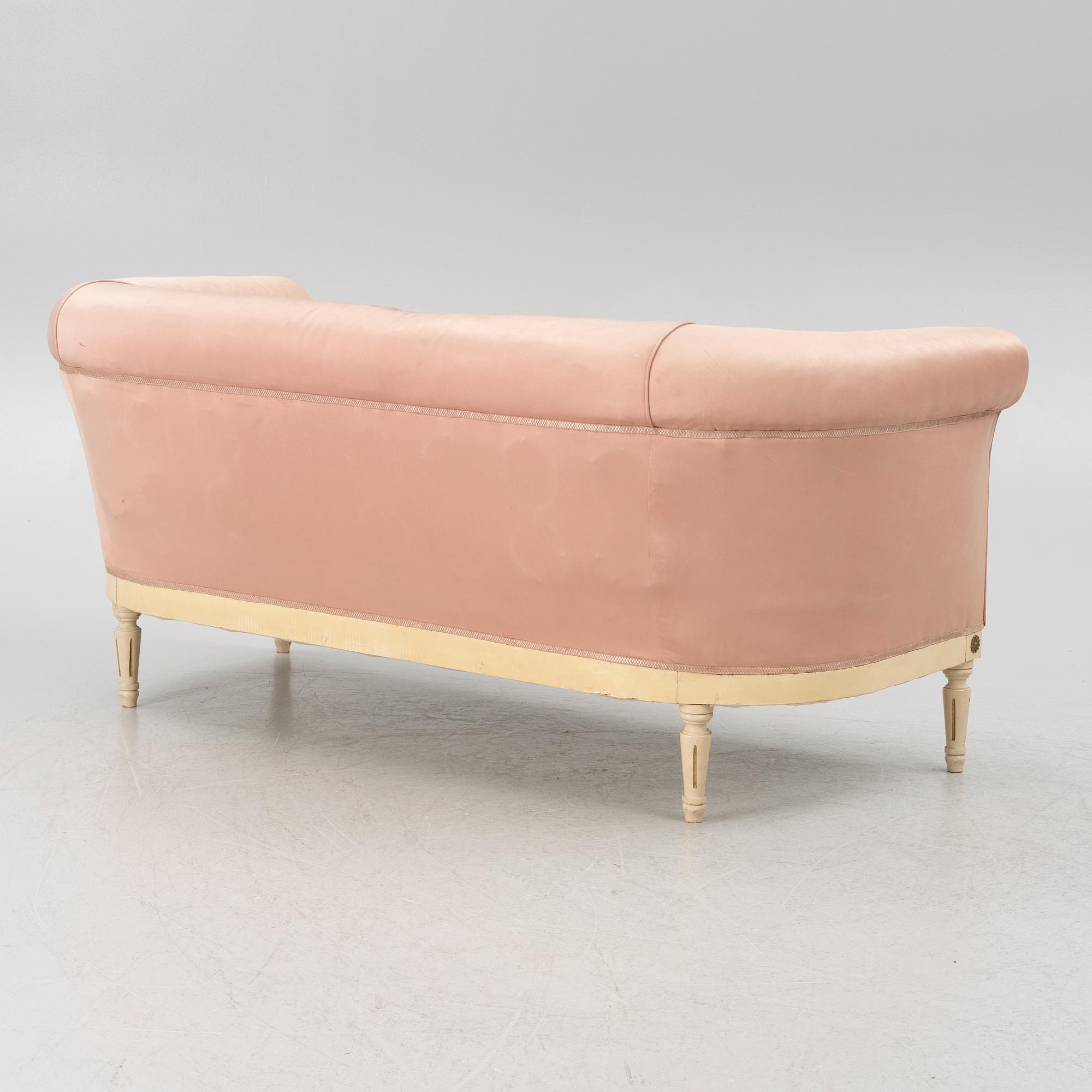 A Gustavian style sofa, first half of the 20th Century.