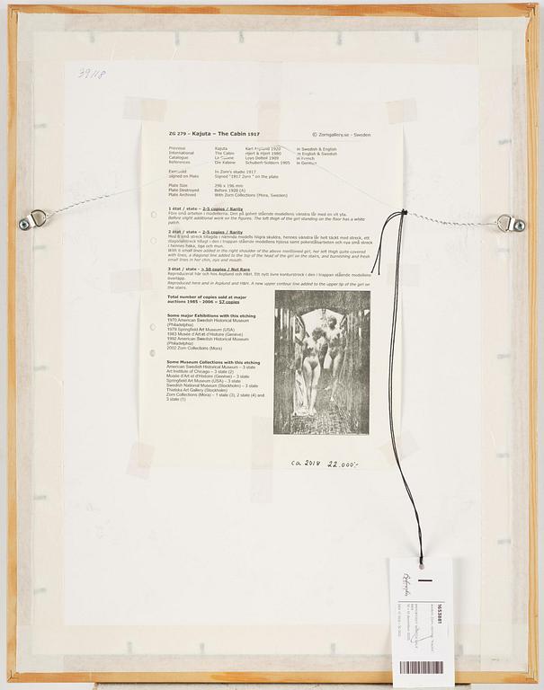 Anders Zorn, "The Cabin".