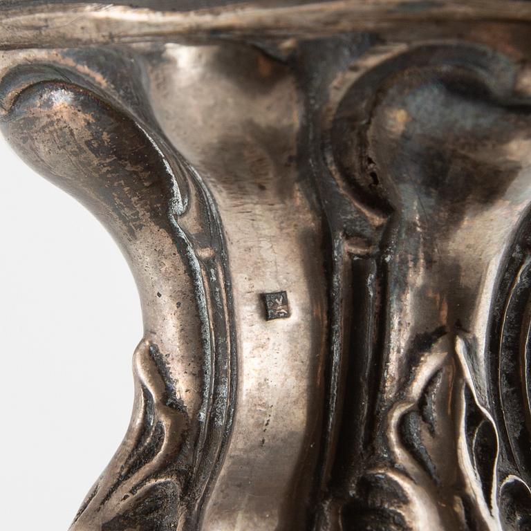 Candelabrum silver Louis XV style possibly Austria around 1900.