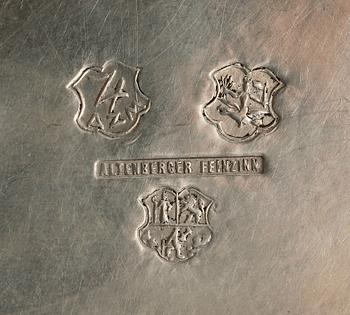 PARTI TENN, 7 delar, b.la. Nils Abraham Santesson, 1839-1875.