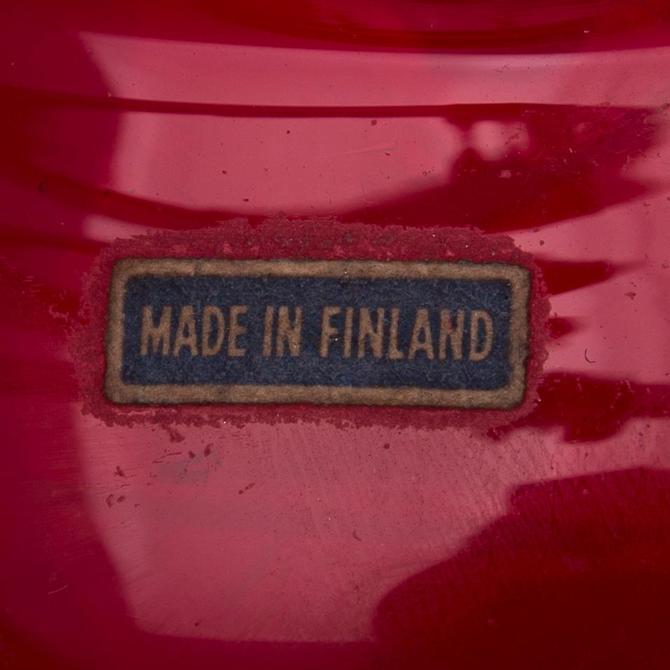 FLASKOR, 2 st, glas, Riihimäen Lasi Oy, 1900-talets mitt.