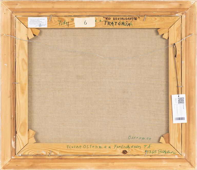 Elvine Osterman, oil on canvas, signed Osterman and also signed Elvine Osterman on verso.