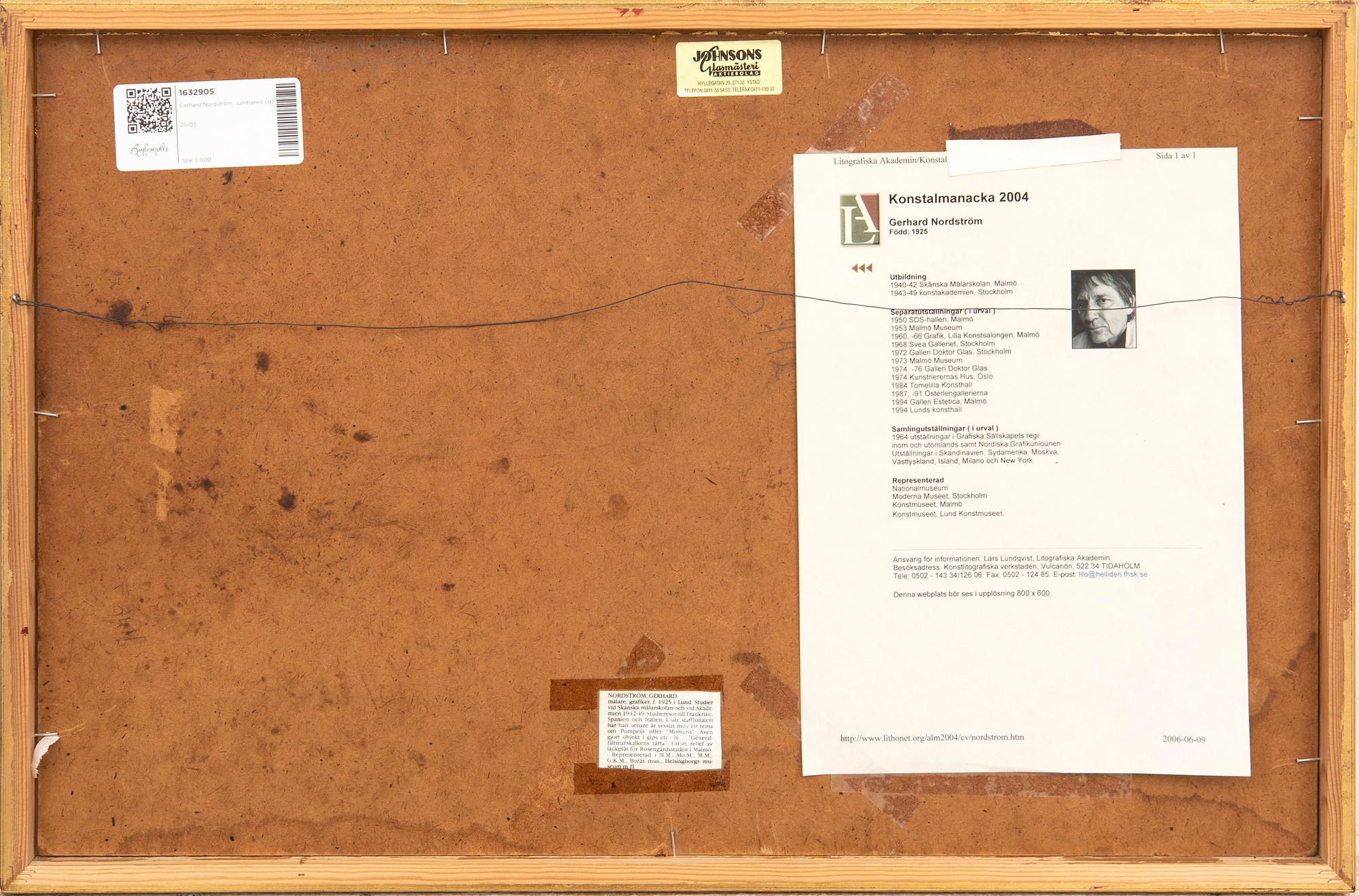 Gerhard Nordström,  "Ribbersborg mot Limhamn".