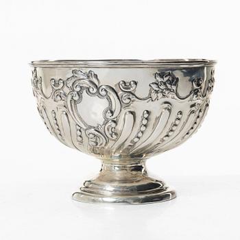 George Nathan & Ridley Hayes, skål på fot, silver, Chester, England 1899.