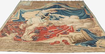 A tapestry, "The death of Messalina", c. 312 x 220 cm, France/Flanders, 17th century.