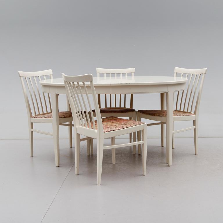 MATGRUPP, 5 delar, "Herrgården", Carl Malmsten, 1900-talets andra hälft.