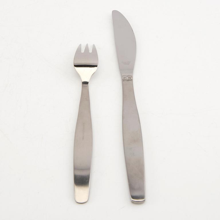 Sonja Katzin, 75-piece cutlery set "Sessan" for Nils Johan, 1960s, stainless steel.