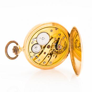 A 14K gold pocket watch, 50 mm.