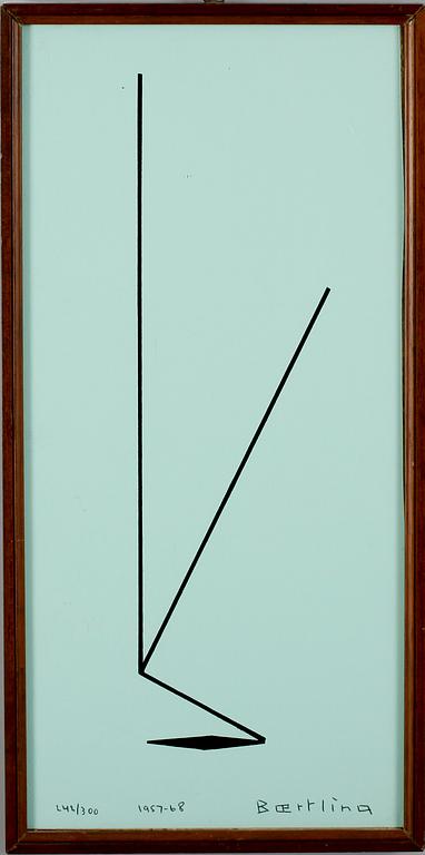 OLLE BAERTLING, litografi, sign och dat 1957-68, 242/300.