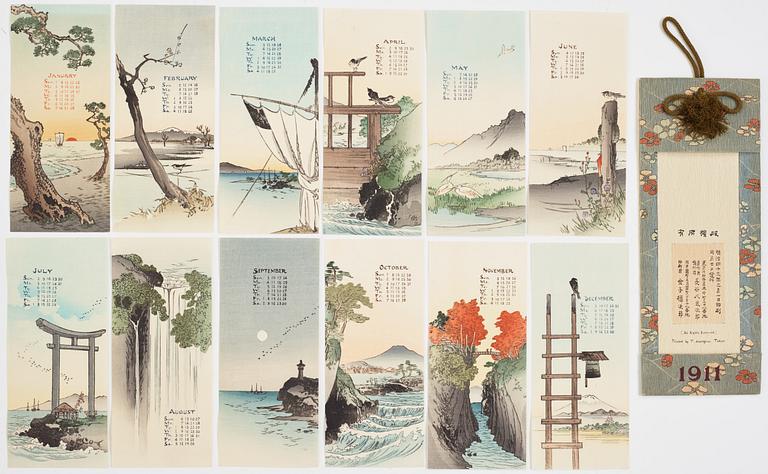 PARTI FÖREMÅL, 16 delar. Japan, 1900-tal.