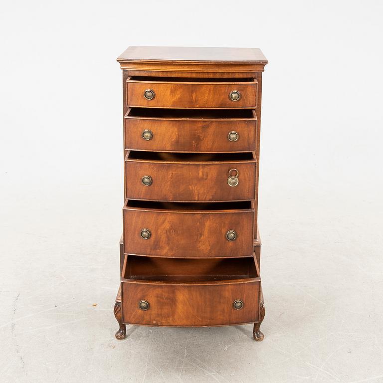 A mahogany English style dresser later part of the 20th century.