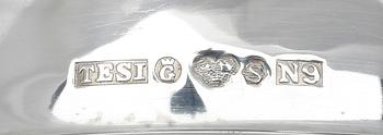 LJUSSTAKAR, 3 par, silver, 1900-tal.