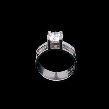 A RING, brilliant cut diamond 1,62 ct si1. SJL certificate.