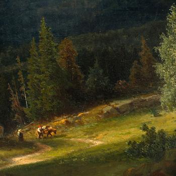 AXEL NORDGREN, oil on canvas, signed and dated 1855.