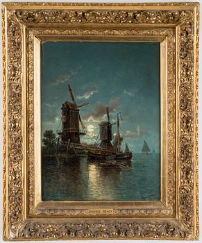 AUGUSTE MUSIN, oil on canvas, signed Auguste Mustin.