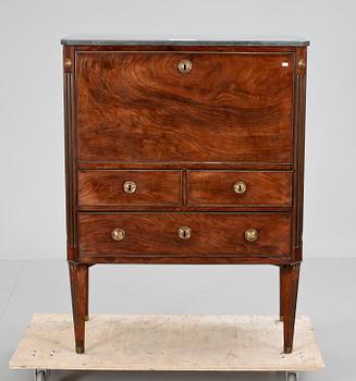 SEKRETÄR, gustaviansk, 1700/1800-tal.