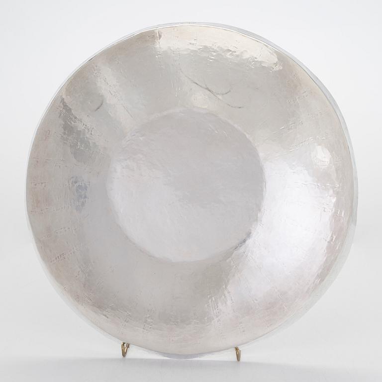 Tapio Wirkkala, skålfat, silver, Kultakeskus, Tavastehus 1964.