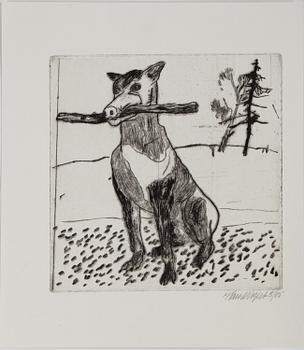 HANS WIGERT, 5 etchings, signed.