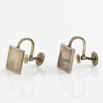 Wiwen Nilsson, earrings, a pair, silver.