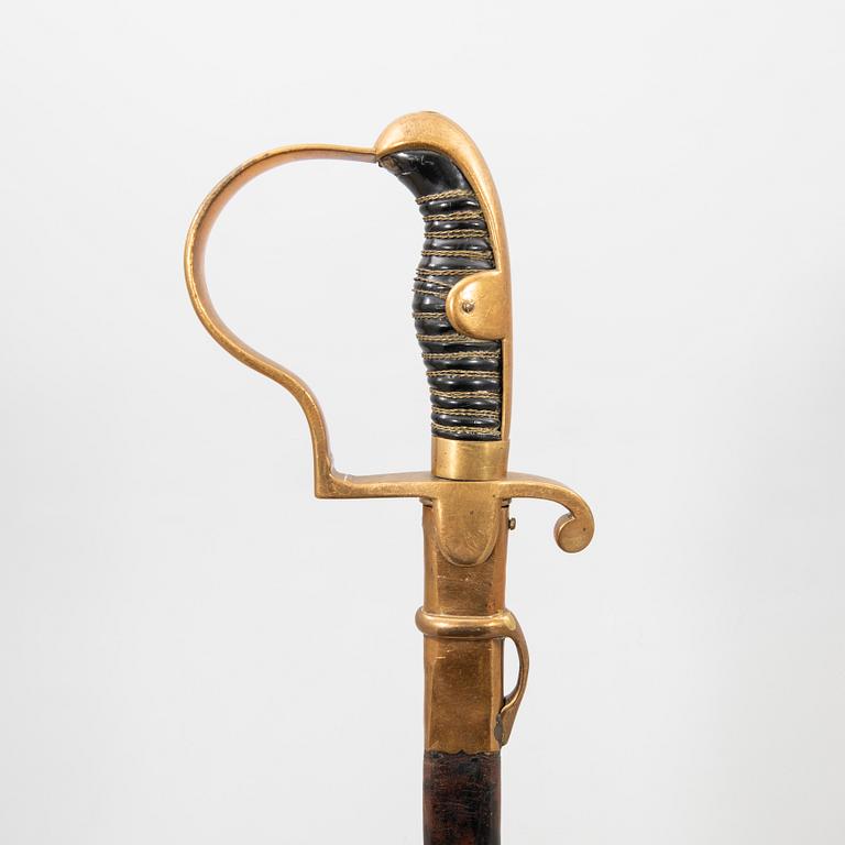 A German NCO's sabre 1889 pattern with scabbard.