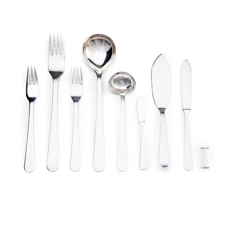 Wiwen Nilsson, a set of 51 pieces silver flatware, Lund Sweden 1960s-1970s.