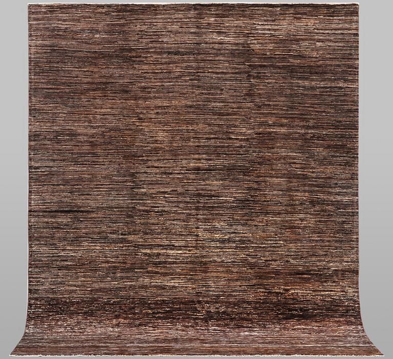 A carpet, Gabbeh Golsang, c. 292 x 250 cm.