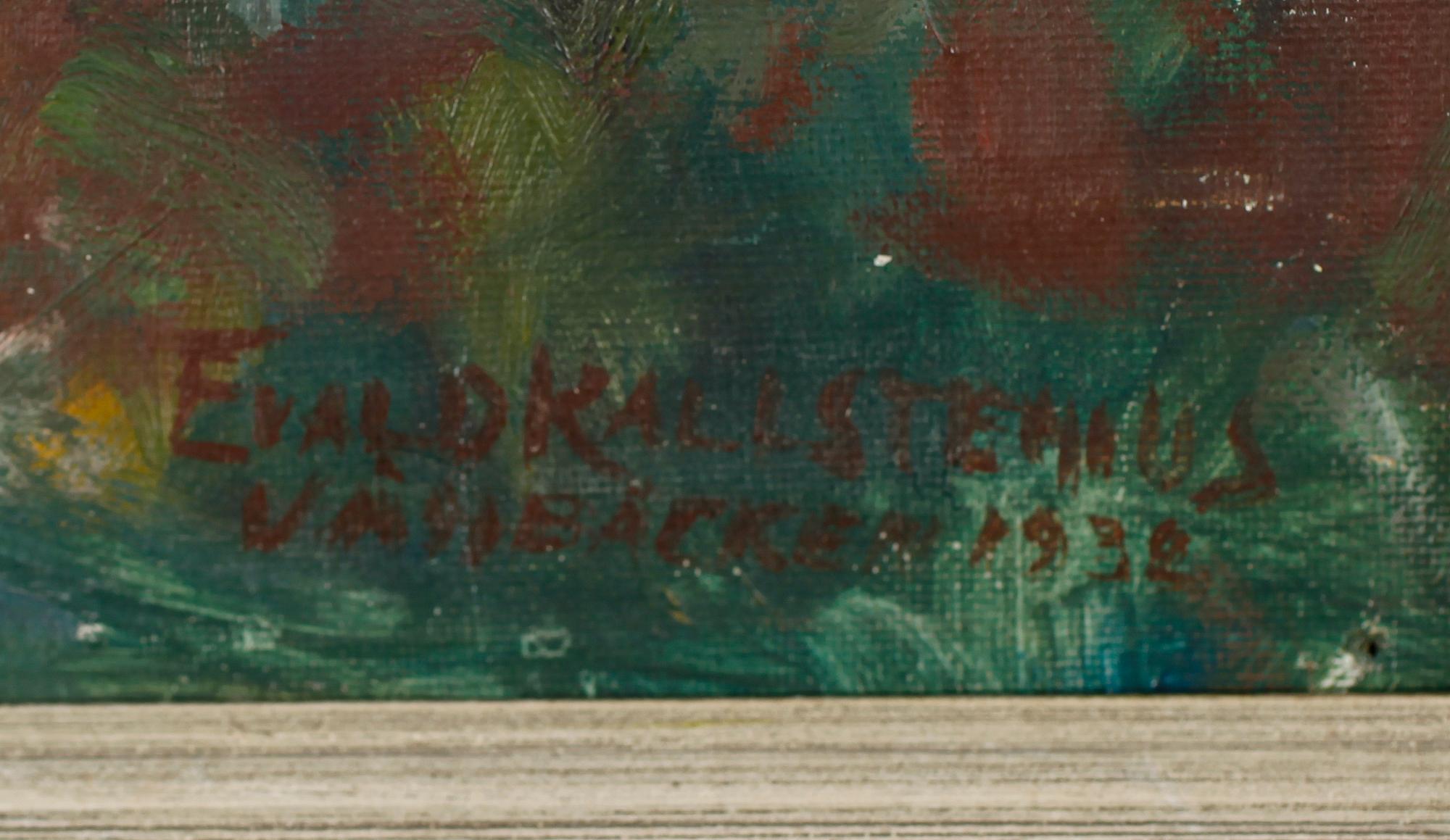 EVALD KALLSTENIUS, olja på duk, signerad och daterad 1932.