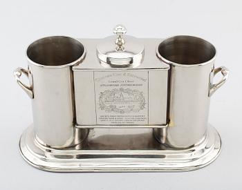CHAMAPGNEKYLARE, nysilver, Chénas, 1900-talets andra hälft.