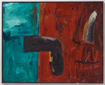John Walker, oil on canvas, signed and dated 1989 on verso.