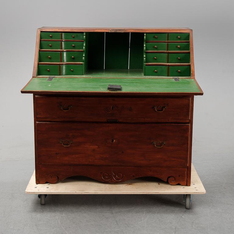A writing cabinet 18th and 20th  Century.