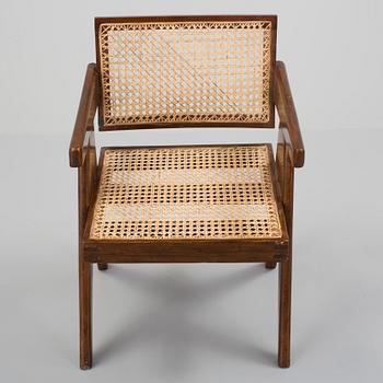 PIERRE JEANNERET, a desk chair for "pigeon hole desk", Chandigarh, India, 1950's.