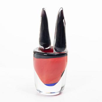 Erik Höglund, Vas/ skulptur, glas, EH 1992, Strömbergshyttan.