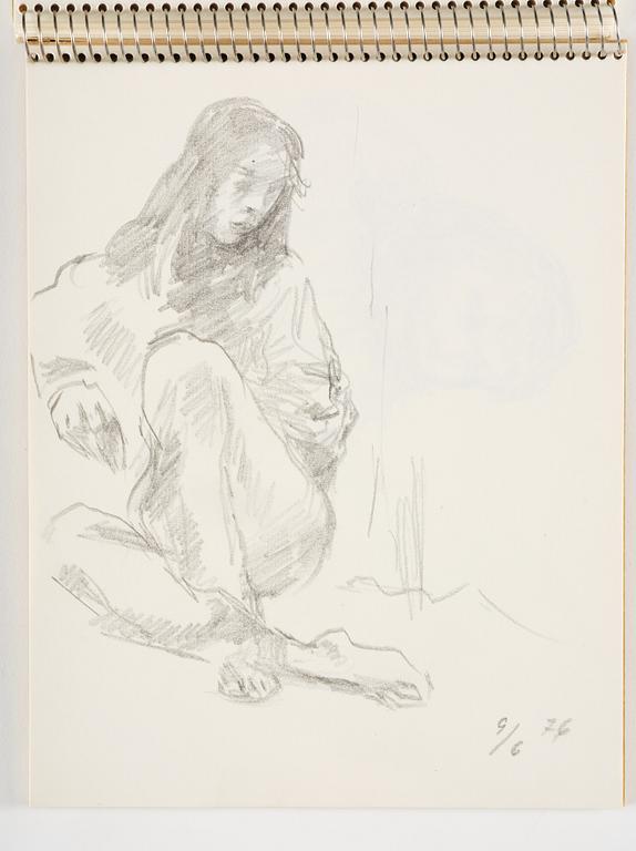 Lotte Laserstein, Sketchbook with approximately 42 drawings, of which 1 is signed.