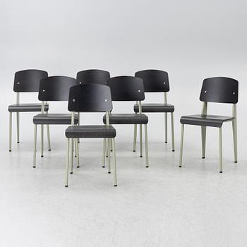 Jean Prouvé, Chairs, 7 pcs, "Standard", Vitra, 2023.