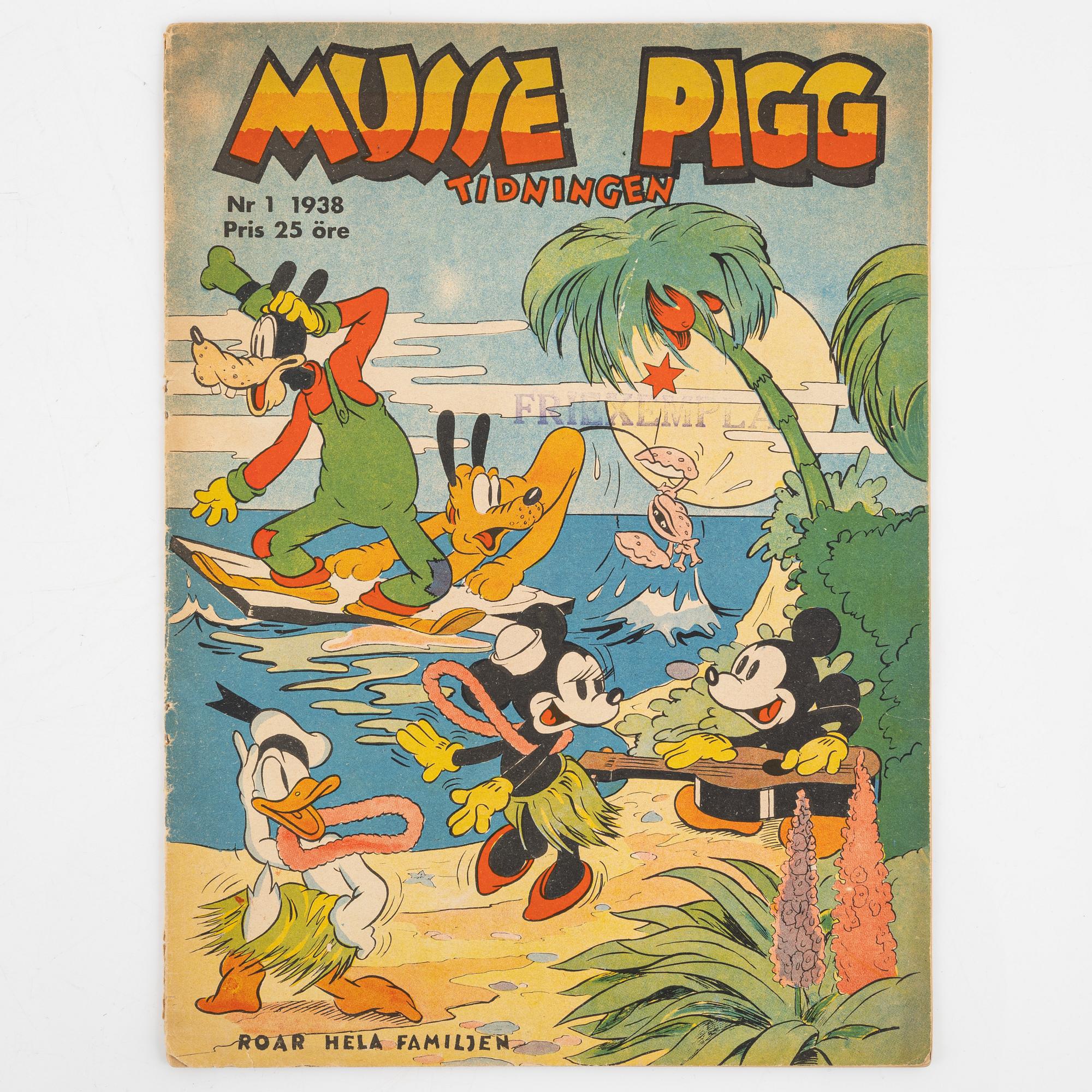 Serietidningar, "Musse Pigg Tidningen", 5 st.