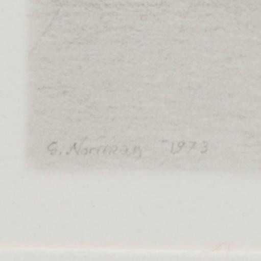 GUNNAR NORRMAN, a pencil drawing, signed and dated 1973. - Bukowskis