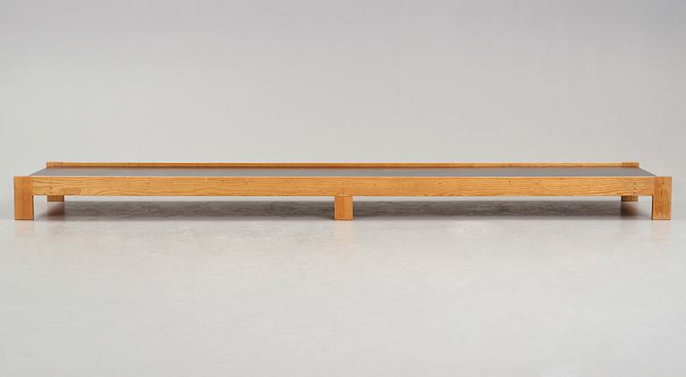 A Torsten Johansson bench with a chair and a table, A.J Iversen, Danmark 1953.