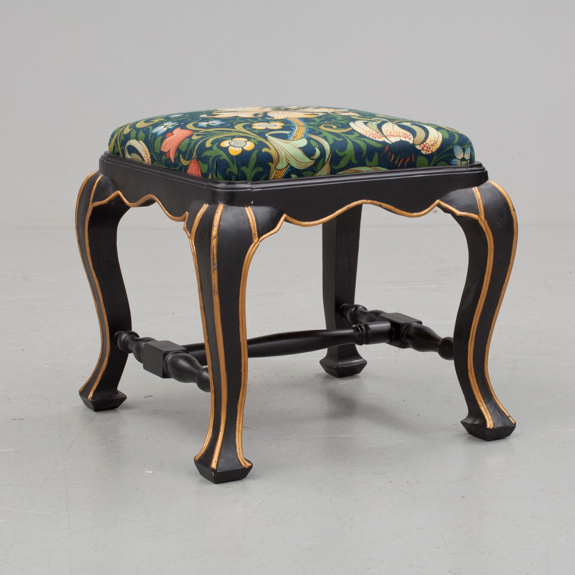 TABURETT. Barockstil. 1900-tal.