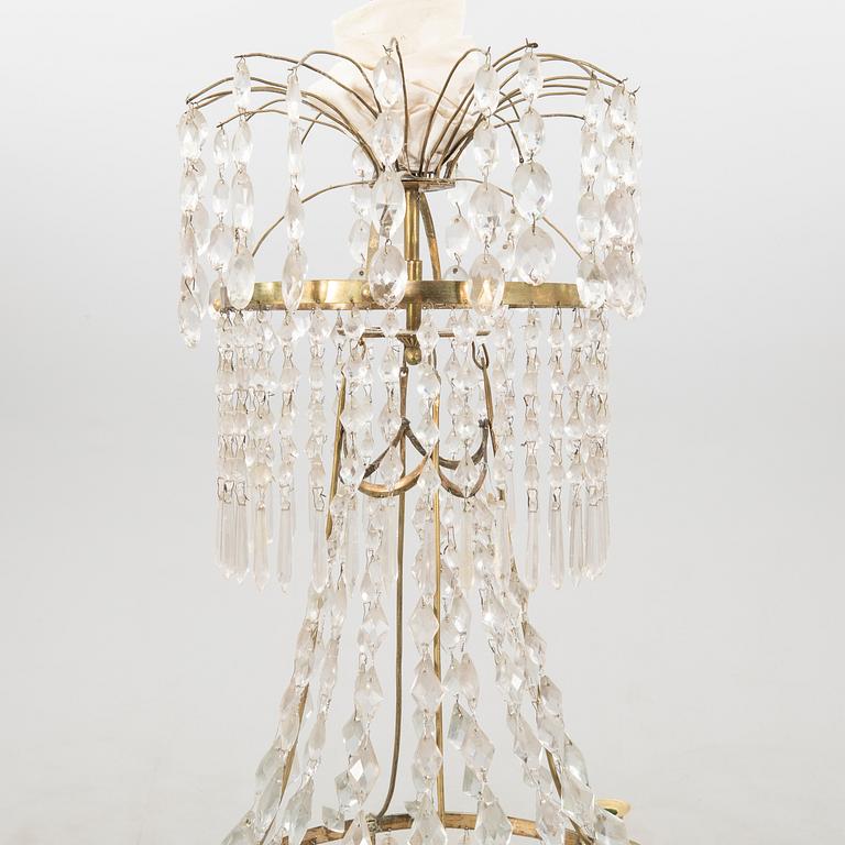 Chandelier, late Gustavian, early 19th century.